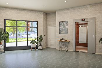 Picturesque Lobby Area at 21 East Apartments, Massachusetts